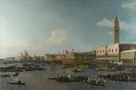 欧洲12-19世纪油画三_CANALETTO - The Basin of San Marco on Ascension Day